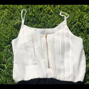 BNWOT White & Black Bodysuit
